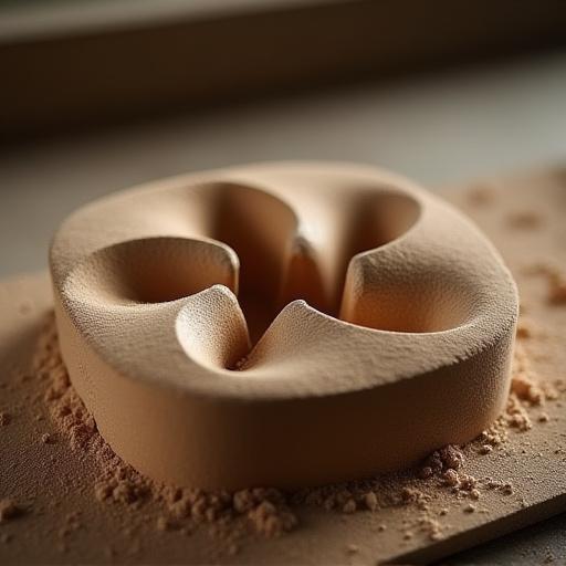 Molde para fundición de precisión de una hélice.